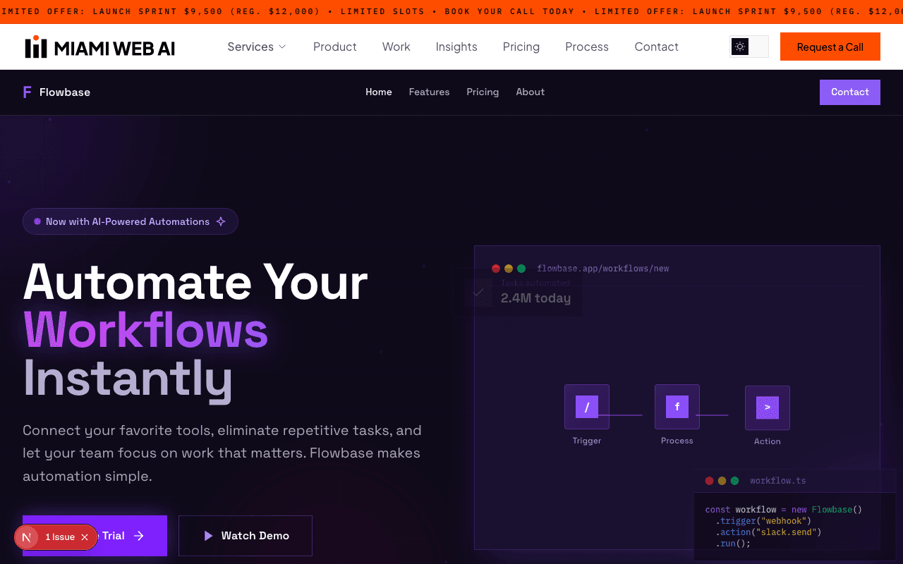 Flowbase demo screenshot